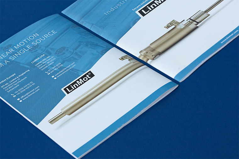 For our Swiss Client LinMot we've designed from the scratch new product catalogue