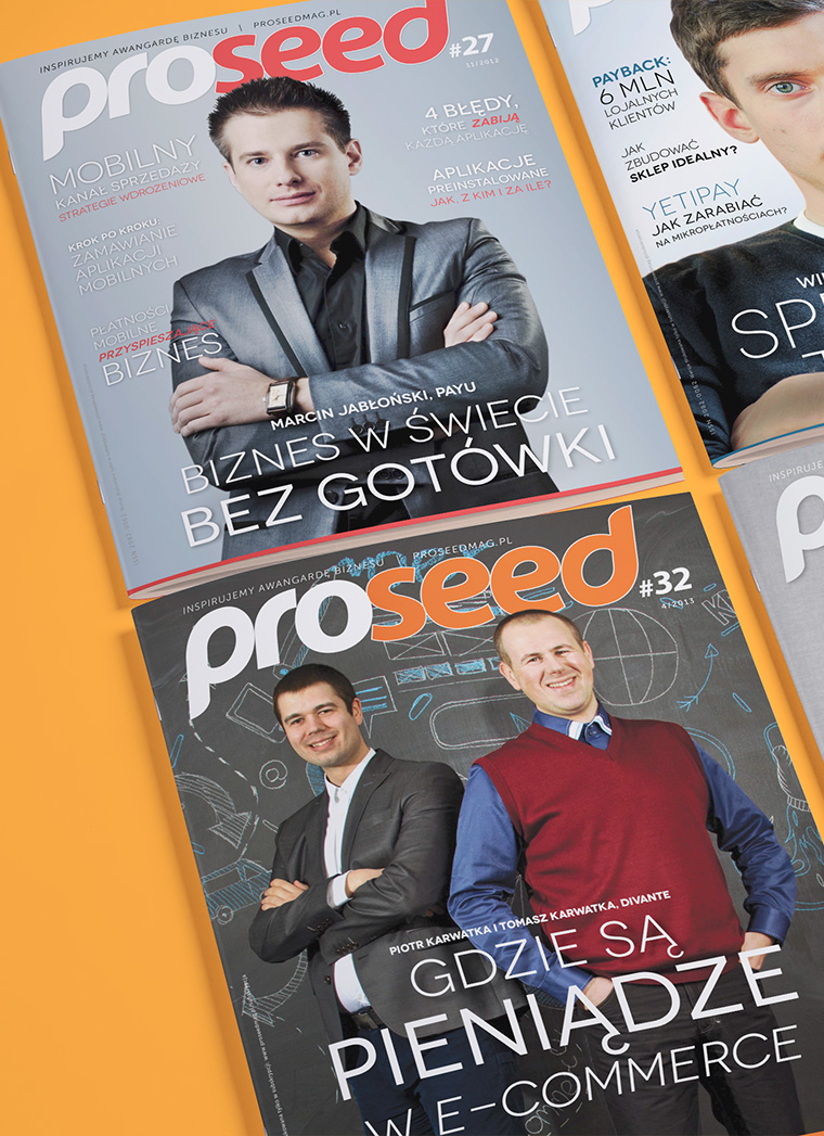 TOP startup magazine in Poland - Proseed - was designed by us