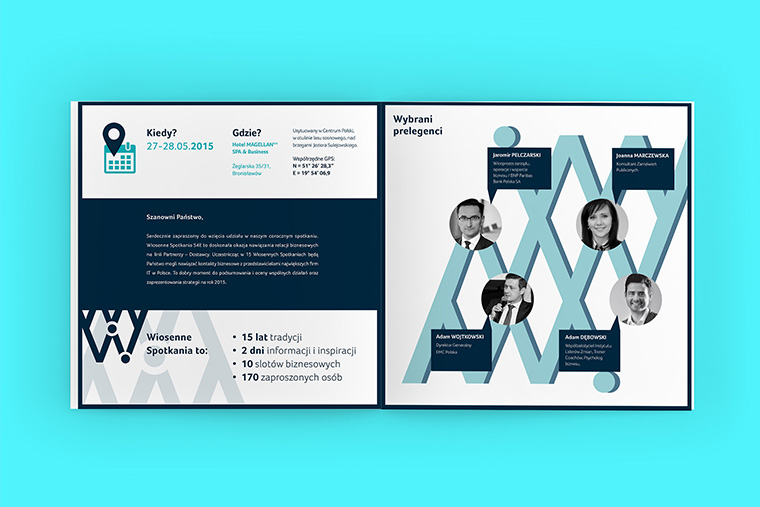 We've created full corporate ID for a Wiosenne Spotkania 2015 Conference