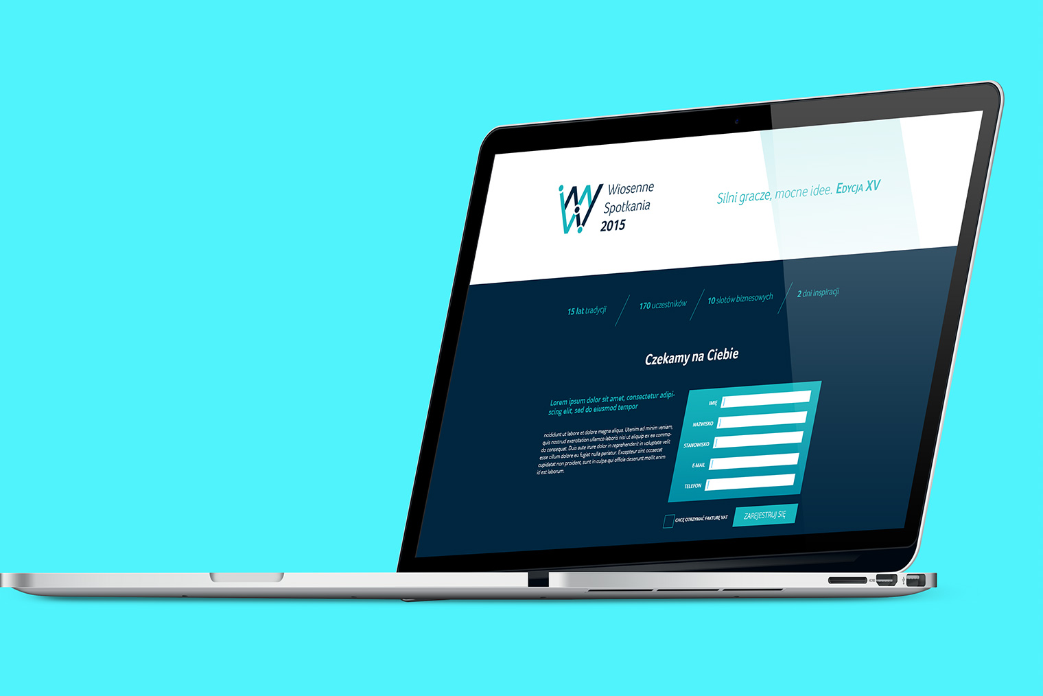 We've created full corporate ID for a Wiosenne Spotkania 2015 Conference