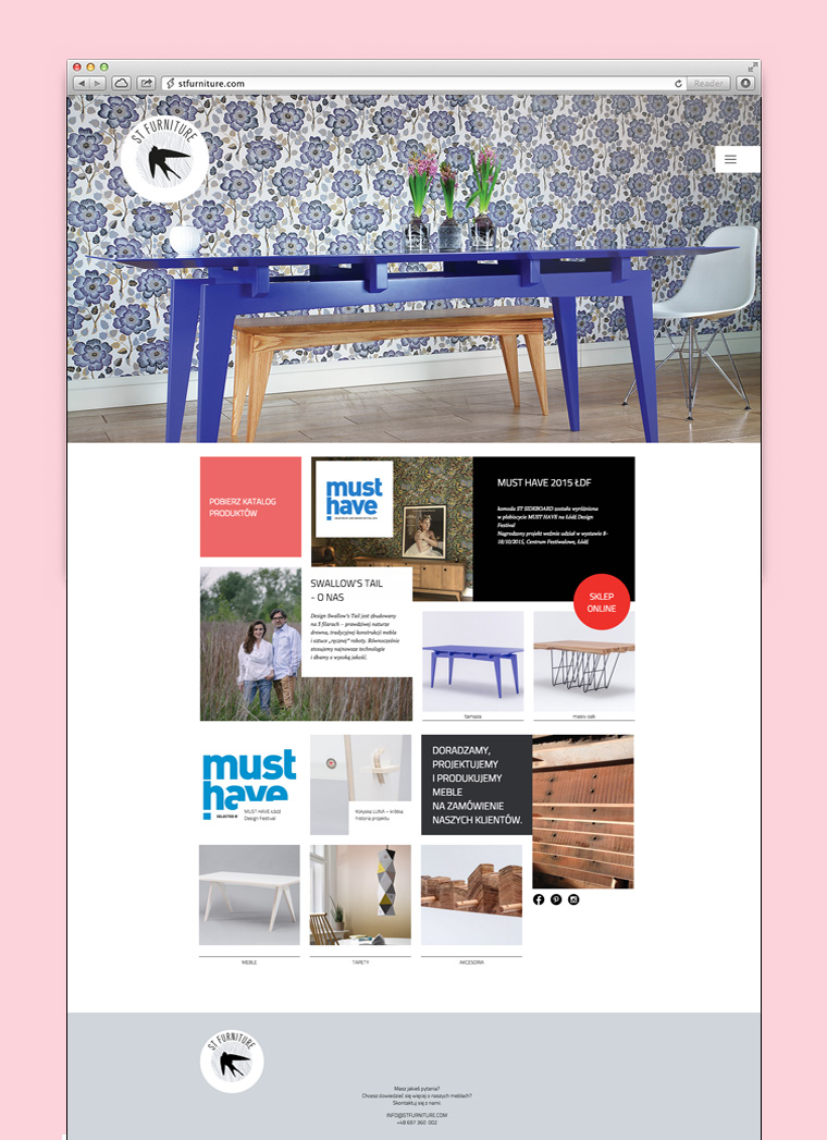 From the design to development - new website, shop and blog for Swallow's Tail
