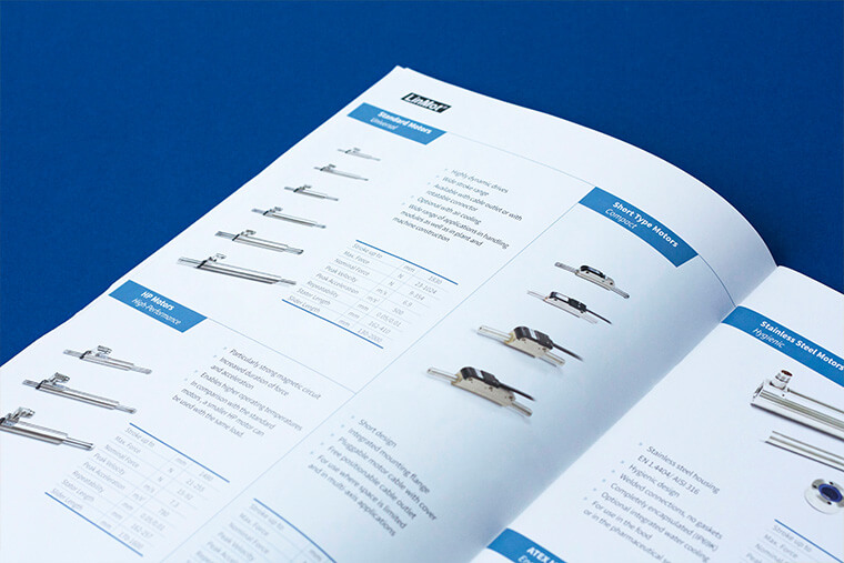 Katalog produktów dla LinMot