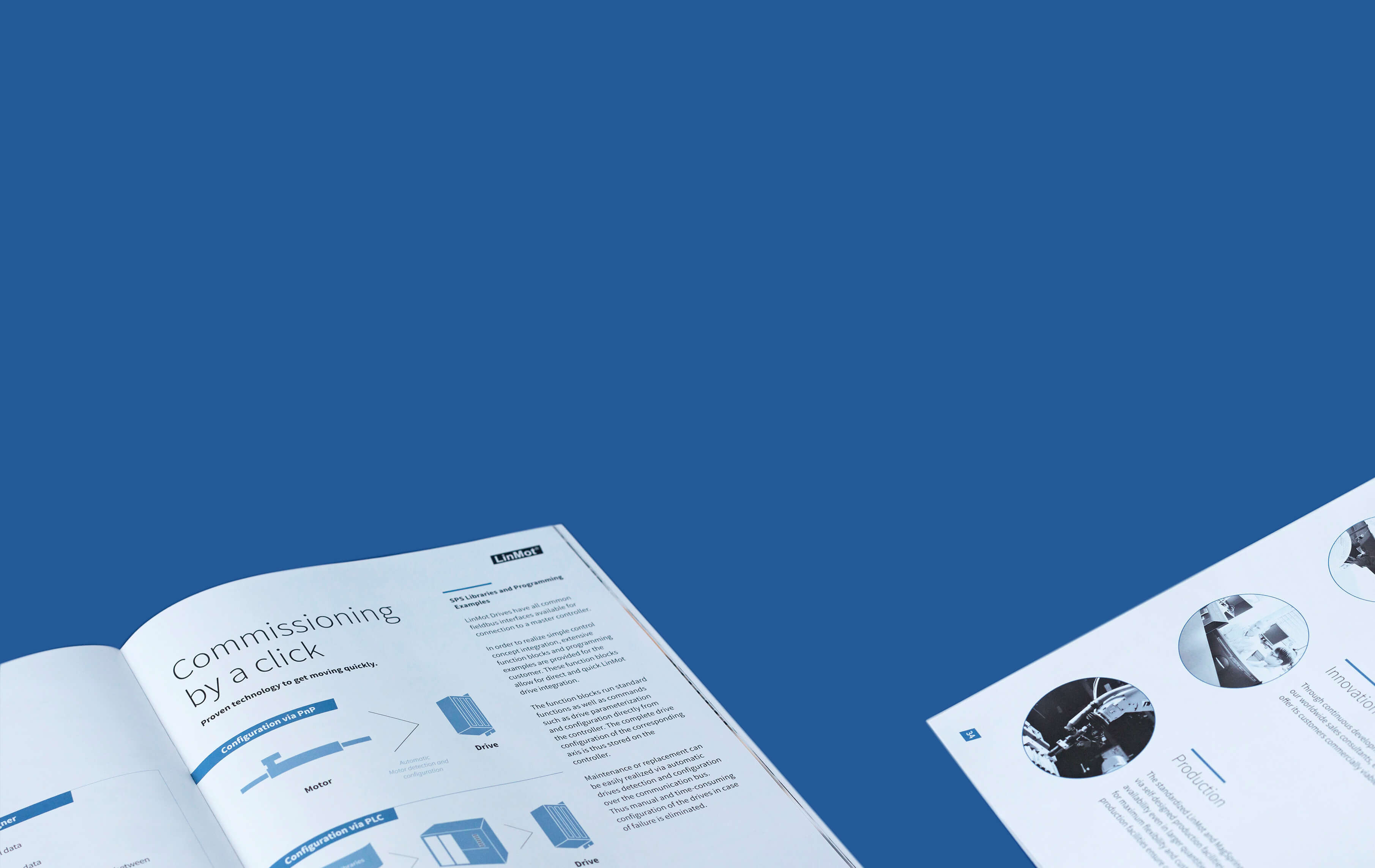 Dla szwajcarskiej firmy LinMot wykonaliśmy projekt katalogu produktów