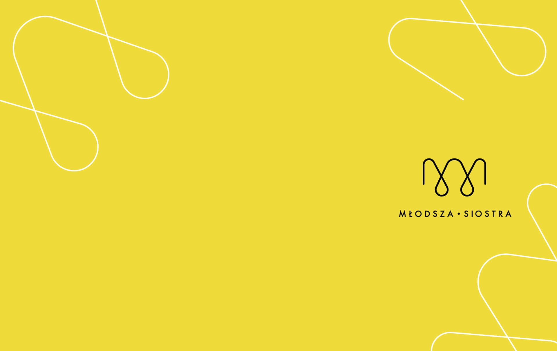 Projekt identyfikacji wizualnej marki odzieżowej Młodsza Siostra