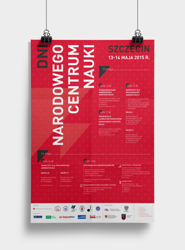 Plakat stworzony na Dni Narodowego Centrum Nauki - Szczecin 2015
